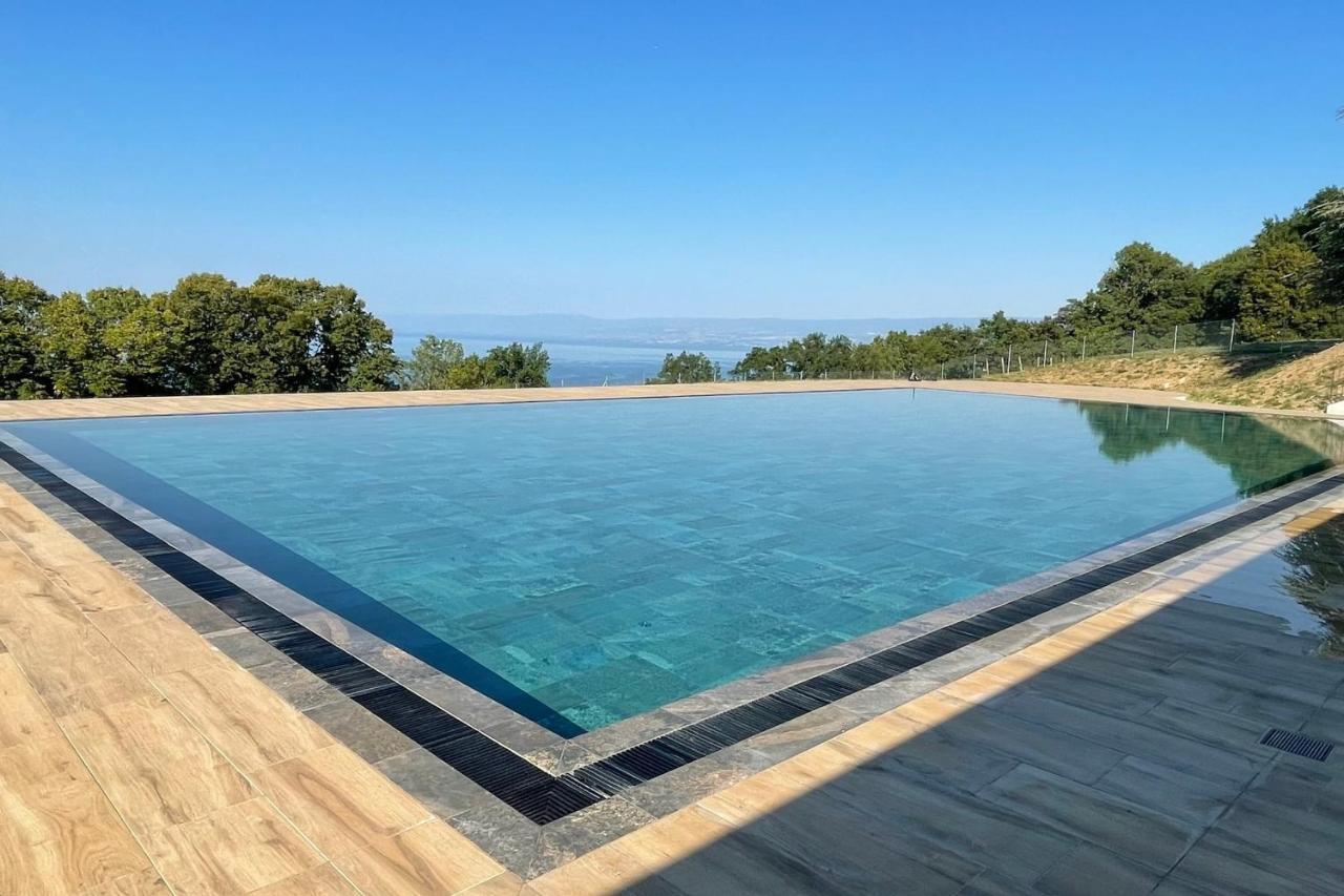 Les Terrasses De Lavaux 1 - Appartement De Luxe Avec Vue Panoramique Et Piscine Puidoux Esterno foto